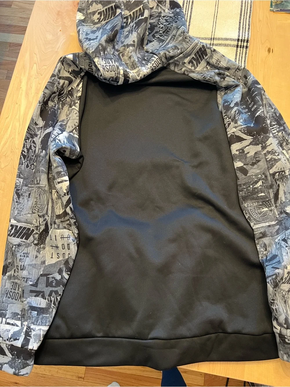 Nike Dri-FIT Therma-style graphic/camo hoodie